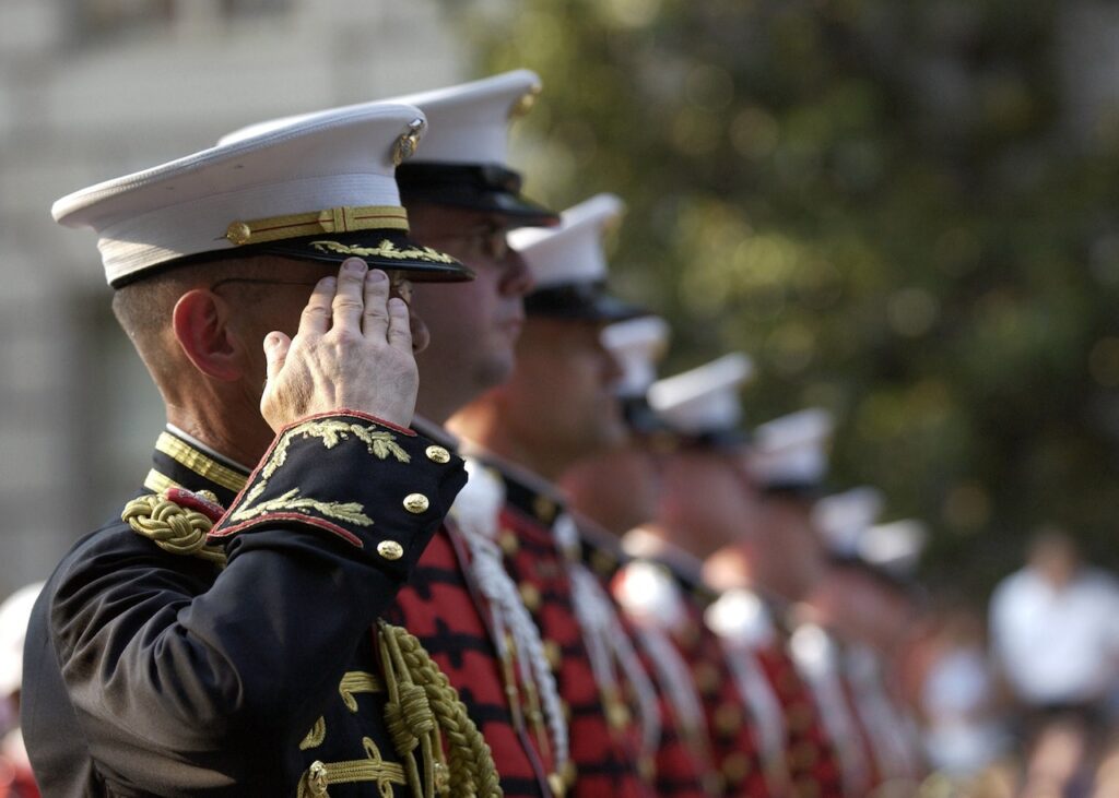 USA Military Saluting